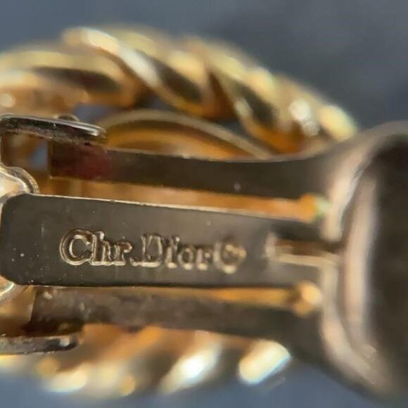 Christian Dior Vintage Clip On Earrings - Picture 5 of 7
